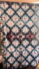 72X42in 100% Cotton Handmade Quality Shibori Inspired Tie Dye Tapestry/wall Art.
