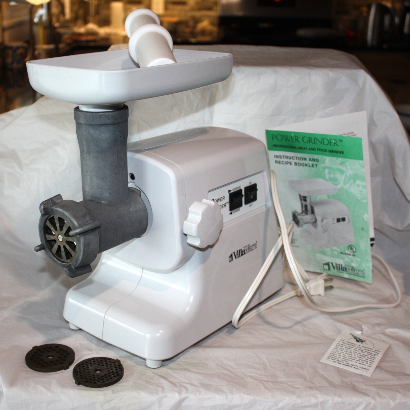 VillaWare Power Grinder Electric Meat Grinder 320 Watt Motor Model