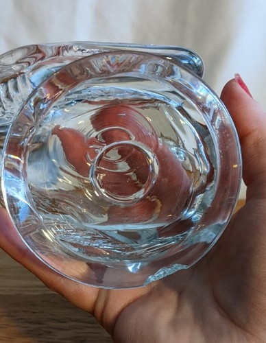 Vintage Edinburgh Crystal Small Swan Glass figure Art Figurine clear decor 14cm - Picture 4 of 4