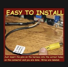 2007-12 CHEVY Silverado Tahoe NAV B/U Backup CAMERA RCA INPUT PLUG Navigation