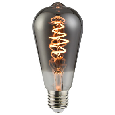 LED Lampe Deco E27 ST64 Retro 4,5W 360° 1800K Nordlux Leuchte raucfarben dimmbar