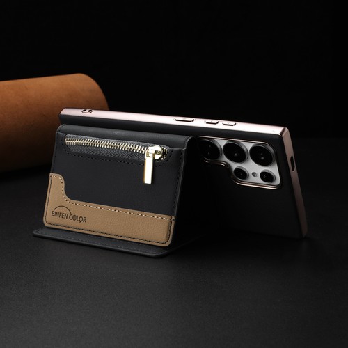 For Samsung Galaxy S25 Ultra S24 S23 22 Zipper Leather RFID Wallet Magnetic Case - Picture 68 of 85