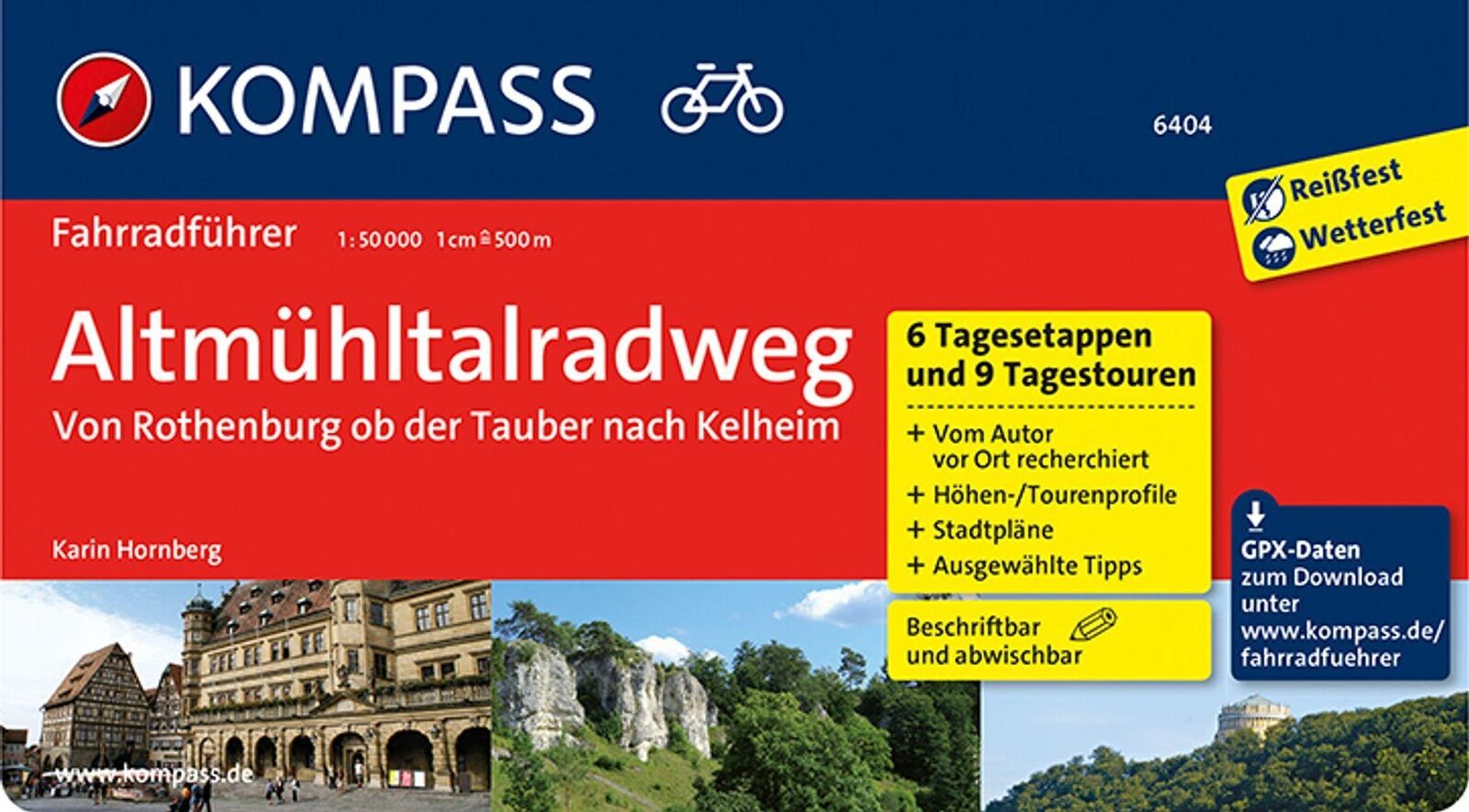 Thumbnail - Kompass Fahrradführer Altmühltal-radweg Von Rothenburg Ob Der Tauber