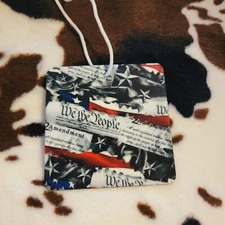 We The People Flag Unscented Hanging Car Air Freshener