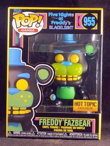 Funko Pop Games 955 Five Nights at Freddy's Black Light Freddy Fazbear Hot Topic