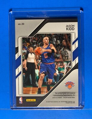 JASON KIDD 2018-19 Panini Prizm Sensational Swatches #20 Game Worn  