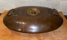 ANTIQUE COPPER Oval Foot Warmer  CARRIAGE  BED or AUTOMOBILE GOODWOOD - FABULOUS