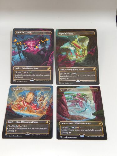 MTG Magic The Gathering Zagoth Raugrin Indatha Ketria Triome Borderless Ikoria