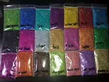 0.2MM Holographic Hexagon fine glitter You Choose Color Nail Art USA