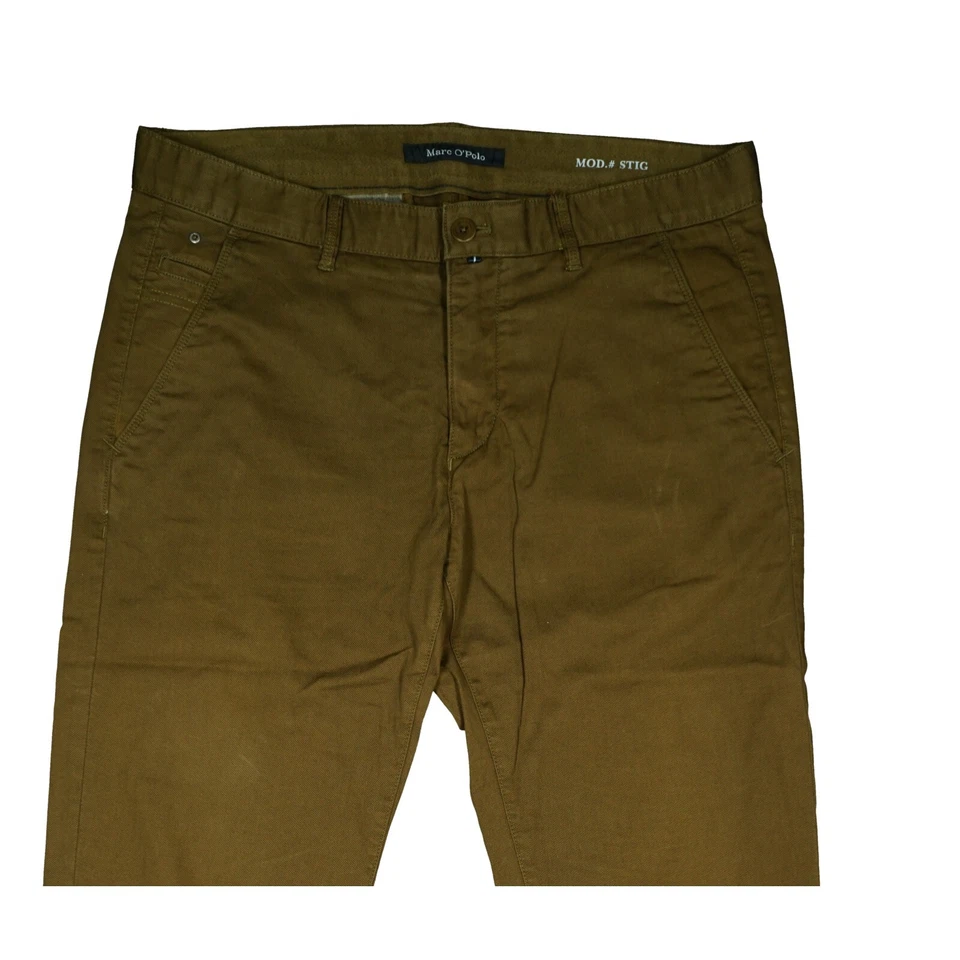 Marc o Polo Stig Stretch Herren Jeans Hose Chino Tapered Fit 50 M W33 L34 Braun - Bild 2 von 4