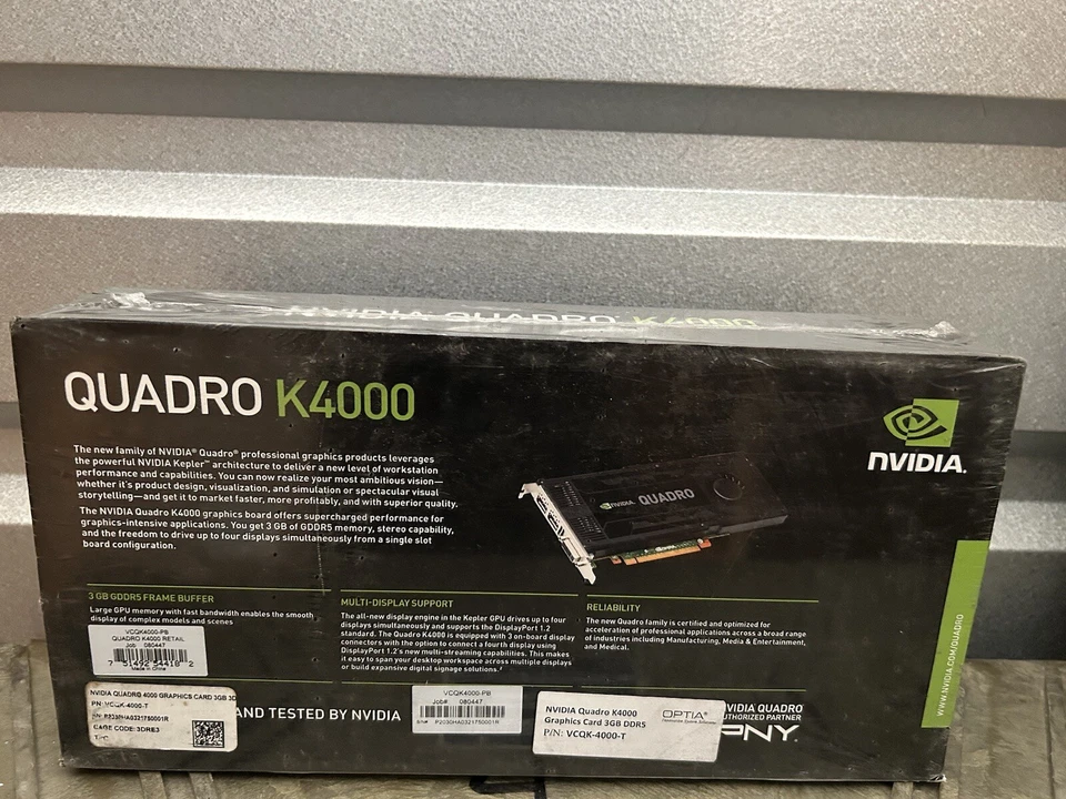 New NVIDIA Quadro K4000 3GB GDDR5 Graphics card PNY - Image 4 of 4