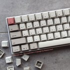 Retro Grey Keycaps set PBT Dyesub OEM Profile for Cherry MX Mechanical Keyboards
