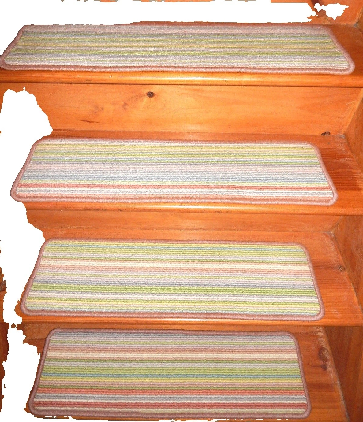 Mezcla de lana multicolor Alfombras de escaleras