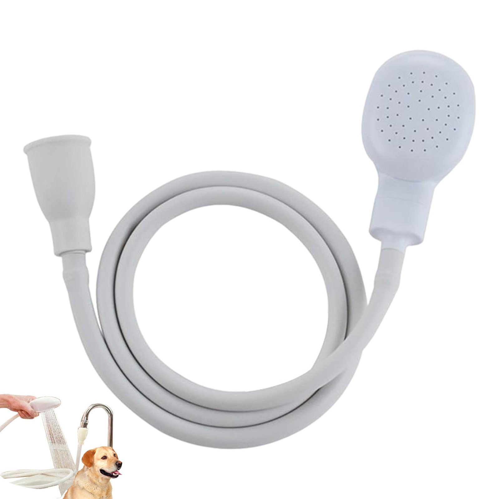 Single Tap Hair Pet Dog Shower Spray Hose Head Bath Tub Sink Faucet Attachment