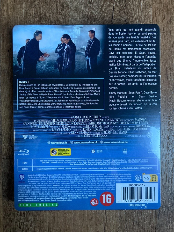 Mystic River w. Steelbook (Blu-ray, Clint Eastwood, Region Free) *NEW/SEALED* - Image 2 of 3