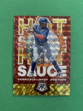 Francisco Lindor 2021 Mosaic Hot Sauce Insert Gold Reactive Parallel Mets /99