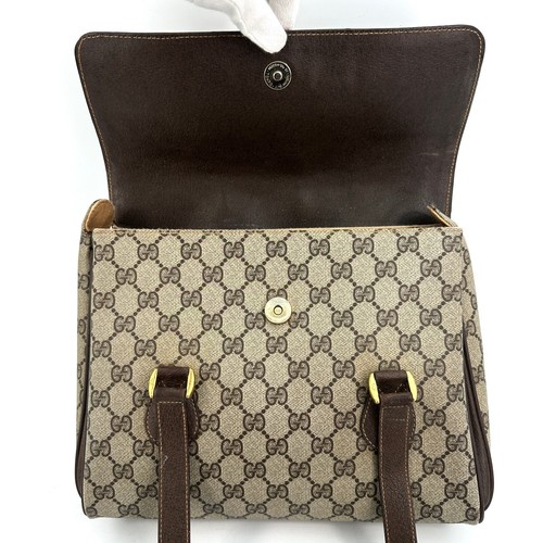 Auténtico bolso de mano vintage de cuero PVC Gucci GG - Imagen 15 de 24