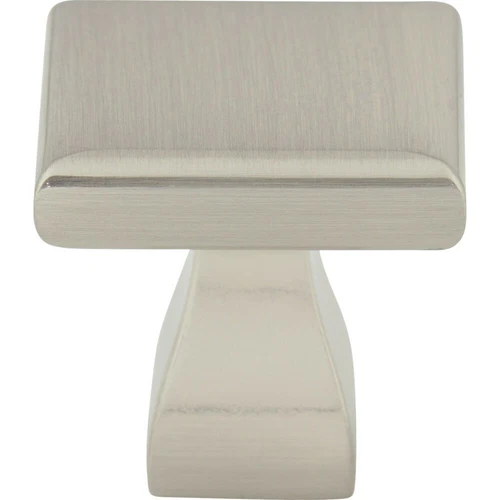 1" Satin Nickel Square Cabinet Knob Vanity Pull Furniture Pulls Knobs 449SN - Picture 2 of 3