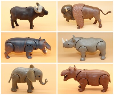 Playmobil Tiere zur Auswahl   Elefant Bison Büffel Nashorn   ZOO Safari