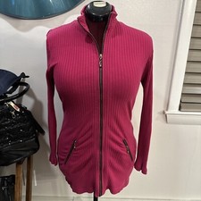 Vintage Tapemeasure New York Hot PinkStriped Cotton Collar Neck Mini Dress M