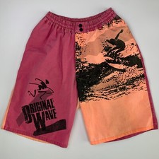 Vintage 80s 90s OP Ocean Pacific Shorts Neon Beach Board Shorts Original Wave