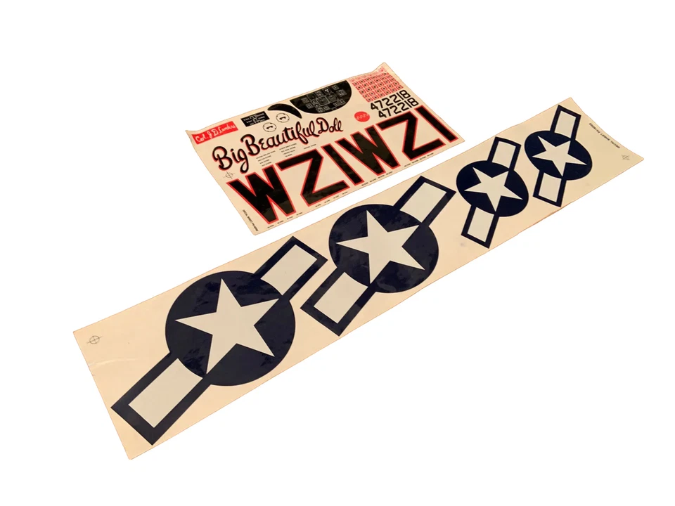 STICKERS ONLY!!!!!! Top Flite P-51D Mustang RC Model Airplane Kit Vintage READ! - Image 4 of 4