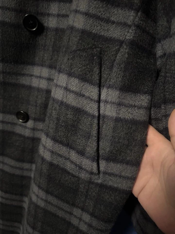 Brioni - Cashemere para hombre - Chaqueta abrigo Martigny - Cuadros negros Foto 3 de 4