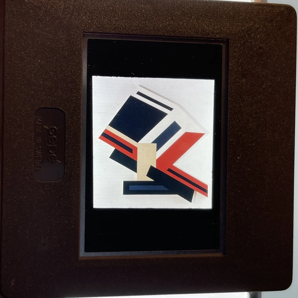 Diapositiva de arte Frank Stella "Chodorow I" minimalismo 35 mm Foto 3 de 3