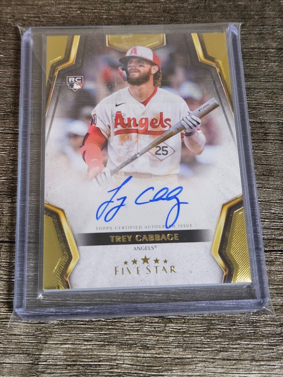 2024 Topps Five Star Trey Cabbage Angels RC On Card (Auto, RC 