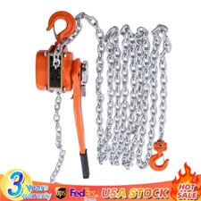 Lever Block Chain Hoist Ratchet Type Come Along Puller 20 FT Lifter 1.5 Ton New