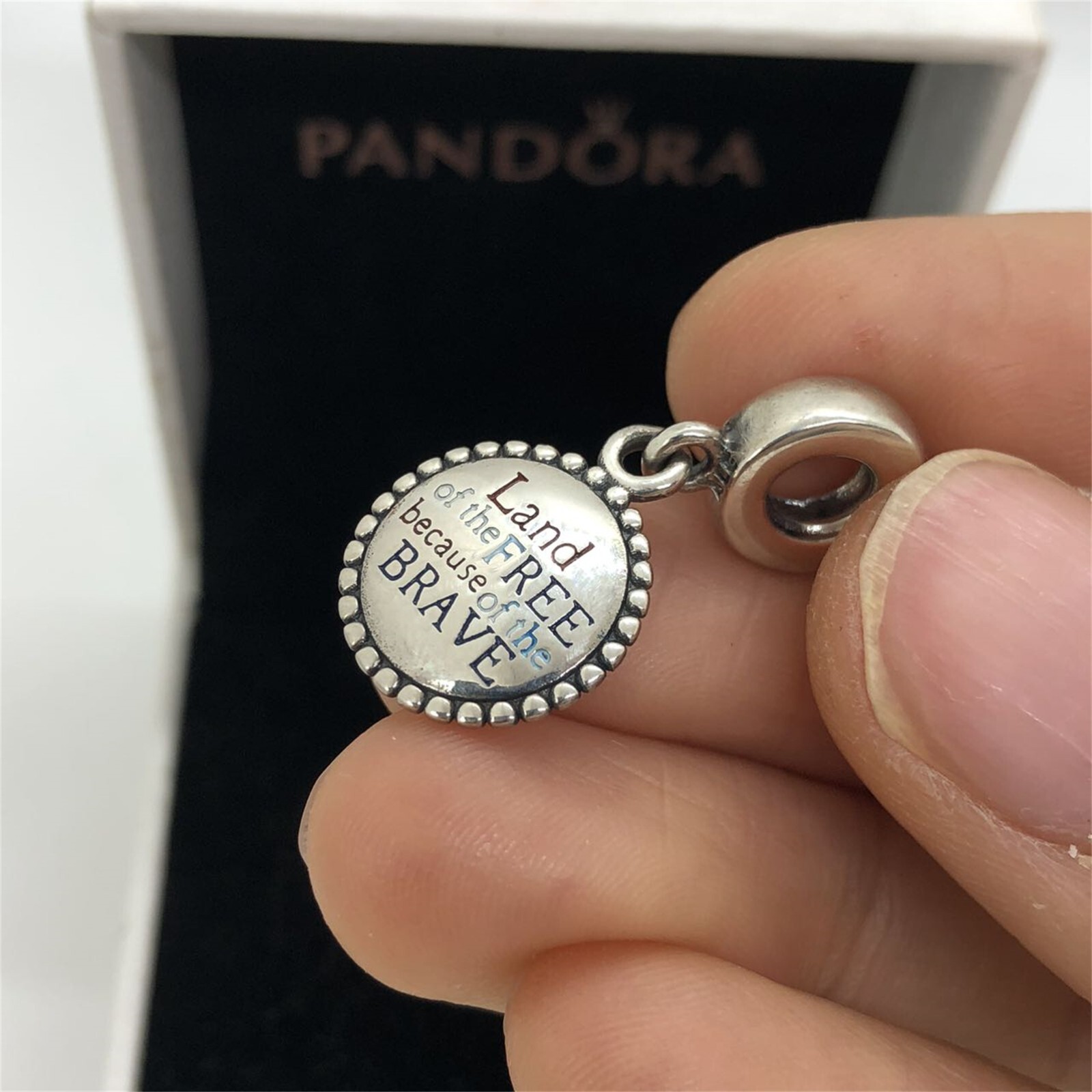 Pandora Land of The Because of The Brave Dangle Charm