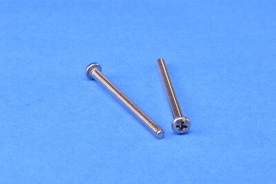 100 McMaster-Carr Pan Head Phillips Screw Fastener SS M4-0.7 x 44mm