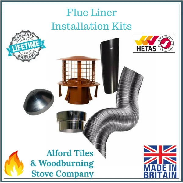 Flexible Flue Liner Installation Kit For Multi Fuel/Wood Burning Stoves - 6  Inch | eBay