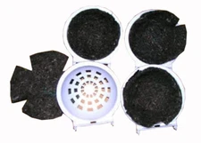 Lot of 4 pcs Bird aviary budgie canary Lovebird Plastic Nest With Soft Felt Pad