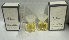 2 Oscar by Oscar de La Renta 0.13 oz/4ml EDT Mini Splash WITH TRAVEL SPRAY