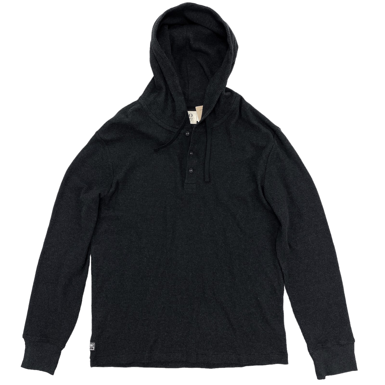 Толстовка Polo Ralph Lauren Denim & Supply Waffle Henley с капюшоном (размер L) Черный Вереск