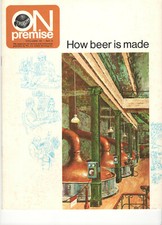 VINTAGE 1972 SLITZ BEER MAGAZYN! 'JAK POWSTAJE PIWO'! W KOLORZE! SCHEMAT BLOKOWY! 12P