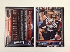 Rob Gronkowski #175 Spikes # Ed / 60 Hergestellt 5x7 Patriots 2015 Topps 60th