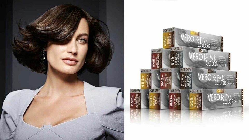 Color de cabello crema permanente Joico Vero K-Pak Age Defy, 2,5 fl oz (elige el tuyo) Foto 2 de 4