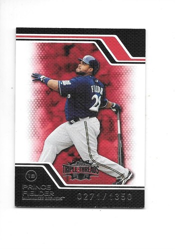 2008 Topps Triple Threads Print Run 1350 U-Pick Baseball Trading Cards MLB - Picture 18 of 27