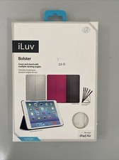 iLuv Bolster Black Cover  Stand for iPad Air Multiple Viewing Angles