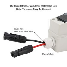 20A Small Breaker Box IP65 Waterproof Dual Power Photovoltaic Disconnect Switch