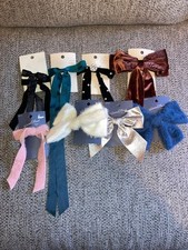 8 Piece Bow Hair Barrettes - 8 Bows Bundle