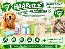 6 x Set Tierhaar entfernen incl.  0,5 Spr&uuml;hflasche Impregno Complete 5 fluorfrei