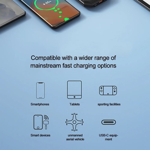 Chargeur Voiture 4 en 1 Rétractable + 120W Câble USB Type-C Adaptateur Charge Rapide - Photo 11 sur 27
