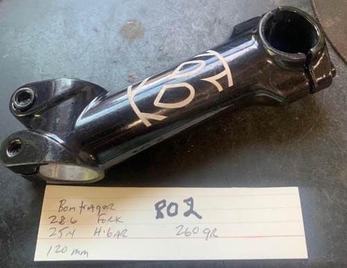 NOS Bontrager Select 120mm 25 Degree Stem, 25.4 31.8 mm #802 - Picture 2 of 4