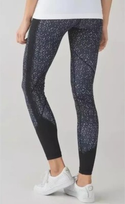 Lululemon Drop it Like It s Hot Tight Black White Sz 6
