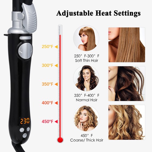 Automatic Curling Porcelain Rotating Electric Curling Iron Automatic Hair Cu DTS - Picture 2 of 7