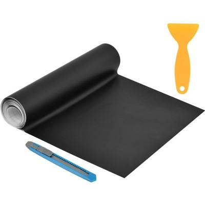 Autofolie Vinyl Matte Schwarz Selbstklebend Blasenfrei Schutzfolie 300cm