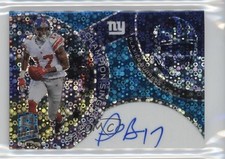 2023 Spectra Champion Signatures Neon Blue Prizm /50 Plaxico Burress Auto 4at